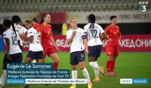 Football : Eugénie Le Sommer devient la meilleure buteuse de l’histoire des Bleues
