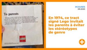 En 1974, ce tract signé Lego invitait les parents à éviter les stéréotypes de genre