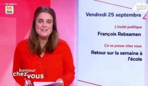 Invité :  François Rebsamen - Bonjour chez vous ! (25/09/2020)