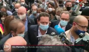 Aix-Marseille : manifestation des restaurateurs suite aux nouvelles restrictions