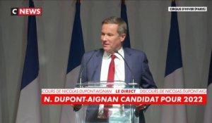 Nicolas Dupont-Aignan, candidat à la présidentielle 2022