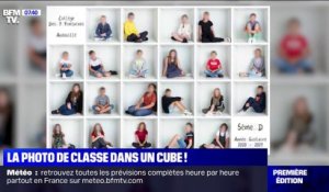 La photo de classe dans un cube, cette drôle d'alternative pour respecter les gestes barrières