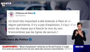 Le "bruit d'explosion" entendu en Ile-de-France a été causé par un avion de chasse qui a franchi le mur du son