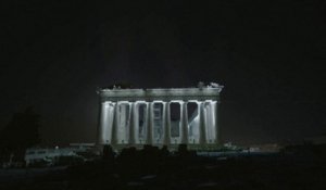 L'Acropole d'Athènes s'illumine d'un nouvel éclairage