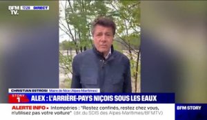 Pont effondré à Saint-Martin-Vésubie: "Nous sommes inquiets pour une personne, des recherches sont en cours", selon Christian Estrosi