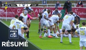 PRO D2 - Résumé Rouen Normandie Rugby-US Carcassonne: 13-21 - J1 - Saison 2020/2021