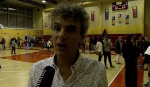 Vincent Bousgarbies coach du SMUC après la défaite à Martigues Sport Basket