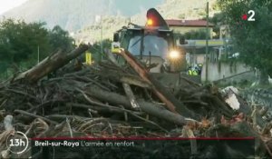 Breil-sur-Roya dans les Alpes-Maritimes : le renfort de l'armée
