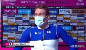 Tour d'Italie 2020 - Arnaud Démare vainqueur de la 4e étape : "J'ai eu l'impression de faire deux ou trois"