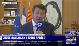 Alpes-Maritimes: "Nous allons reconstruire", assure Christian Estrosi