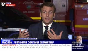 Emmanuel Macron: "Le virus circule plus vite depuis plusieurs semaines (...) on doit aller vers plus de restrictions" dans certaines régions