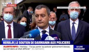 Gérald Darmanin à Herblay: "Ils ont massacré ces deux policiers"