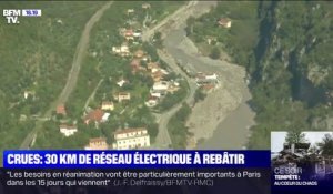 Alpes-Maritimes: 30km de réseau électrique à rebâtir après les crues