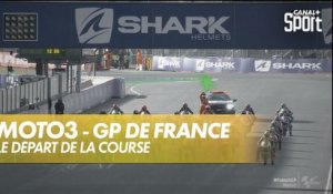 Le départ de la course Moto3 - SHARK Helmets GP de France