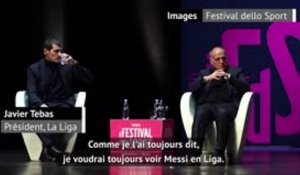 Barcelone - Tebas: "Un départ de Messi n'aurait pas été une bonne idée"