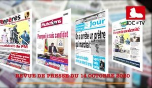 REVUE DE PRESSE CAMEROUNAISE DU 14 OCTOBRE 2020