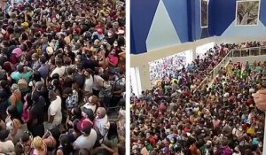 Une énorme foule pour l'inauguration d'un magasin en pleine pandémie du COVID-19