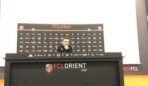 Christophe Pelissier, le coach du FC Lorient s’exprime avant la venue de Marseille