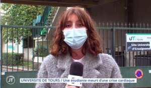 Le journal - 15/10/2020 - UNIVERSITÉ DE TOURS / Une étudiante meurt d'une crise cardiaque