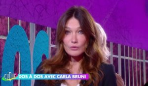 Carla Bruni dos à dos avec Catherine Ceylac - Clique - CANAL+