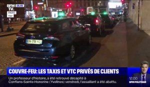 Les taxis et VTC privés de clients à cause du couvre-feu