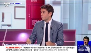 Laïcité: pour Gabriel Attal, "il faut une offensive très forte dès la rentrée scolaire"