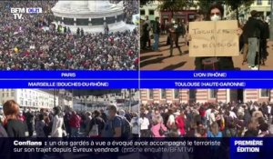 Les Français rendent hommage à Samuel Paty, décapité vendredi à Conflans-Sainte-Honorine