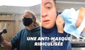 Une vidéo d’une anti-masque tournée en ridicule sur TikTok