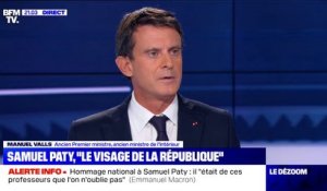 Manuel Valls sur l'hommage à Samuel Paty: "Cette cérémonie était particulièrement émouvante"