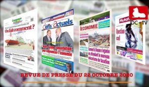 REVUE DE PRESSE CAMEROUNAISE DU 22 OCTOBRE 2020