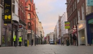 Les rues de Dublin à nouveau désertes alors que l'Irlande vient de se reconfiner