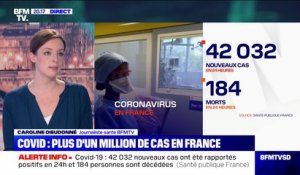 Coronavirus: 42.032 cas rapportés positifs en 24h, plus d'un million de cas recensés depuis le début de l'épidémie