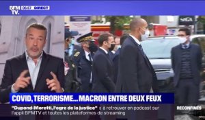 Face au Covid-19 et au terrorisme, Emmanuel Macron appelle "à l'unité de tous"