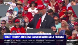 Attentat à Nice: Donald Trump apporte sa sympathie à la France lors d'un de ses derniers meetings de campagne