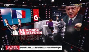 Le monde de Macron : Erdogan appelle à boycotter les produits français – 27/10