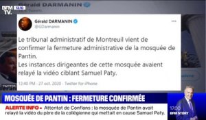 Attentat de Conflans: la justice administrative valide la fermeture temporaire de la mosquée de Pantin