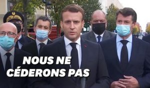 Attentat de Nice: "Nous ne céderons rien", Macron prêt à "répliquer" dans un message de "fermeté absolue"