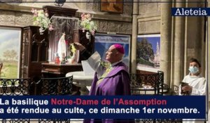Nice : trois jours après l’attaque, émotion et recueillement à l’intérieur de la basilique