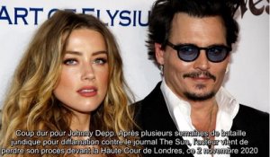 Johnny Depp accusé de violences sur Amber Head _ il perd son procès