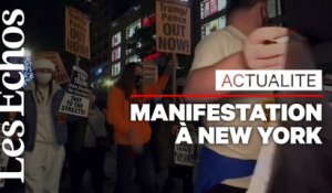 Dans l'attente des résultats, une manifestation contre Donald Trump à New York