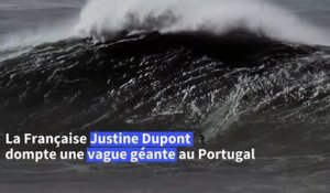 Surf : Justine Dupont dompte une vague géante à Nazaré