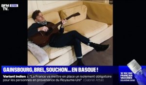 Gainsbourg, Brel et Souchon en basque: c'est le projet du chanteur Patxi