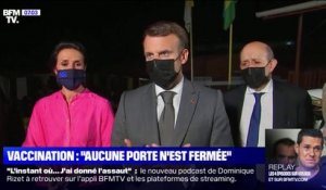 Vaccination obligatoire: Emmanuel Macron considère qu'"aucune porte n'est fermée"