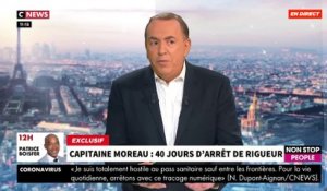 EXCLU - 40 jours d'arrêt de rigueur pour le Capitaine de Gendarmerie Hervé Moreau - Il témoigne en direct dans "Morandini Live" - VIDEO