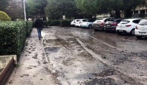 Martigues: le parking de Font Sarade victime des intempéries