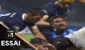 TOP 14 - Essai de Tapu FALATEA (SUA) - Agen - Lyon - J8 - Saison 2020/2021