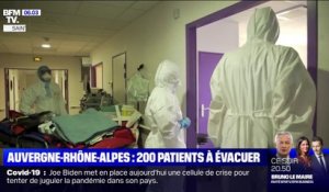 Covid-19: région la plus touchée, l'Auvergne-Rhône-Alpes évacue 200 patients vers d'autres hôpitaux