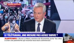 Bruno Le Maire: "Tous ceux qui peuvent travailler par télétravail doivent travailler par télétravail"