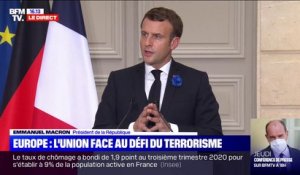 Terrorisme: Emmanuel Macron souhaite une réponse "commune, coordonnée et rapide" dans l'Union Européenne