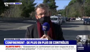 Le préfet de police des Bouches-du-Rhône assure que "le confinement est bien respecté et les attestations sont bien présentes"